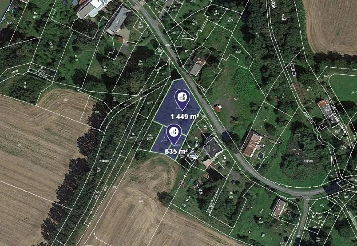 Prodej stavebního pozemku 2084 m²